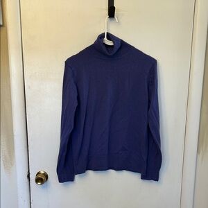 LL Bean Women’s Wool Sweater Purple-blue Size Medium